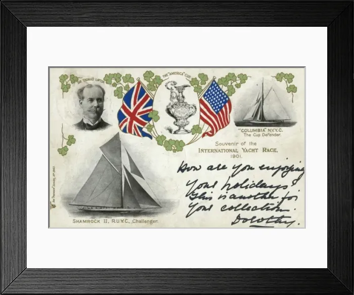 Framed Print : America Cup Yacht Race 1901 Framed Print : America Cup Yacht Race 1901