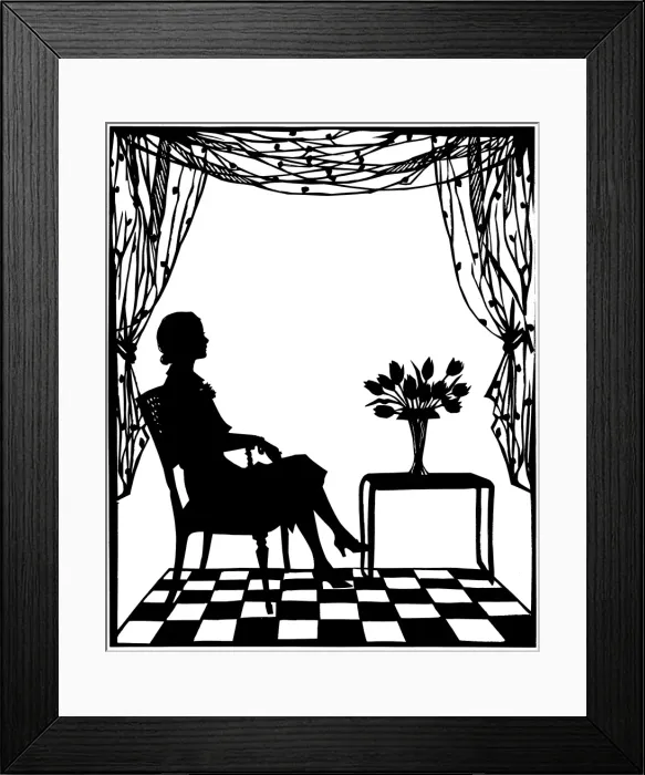 Framed Print : Silhouette of Mme. Lily Pons Framed Print : Silhouette of Mme. Lily Pons