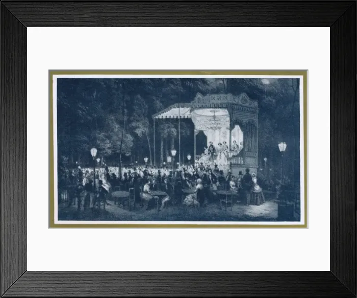 Framed Print : Les Cafes Ambassadeurs, Paris Framed Print : Les Cafes Ambassadeurs, Paris