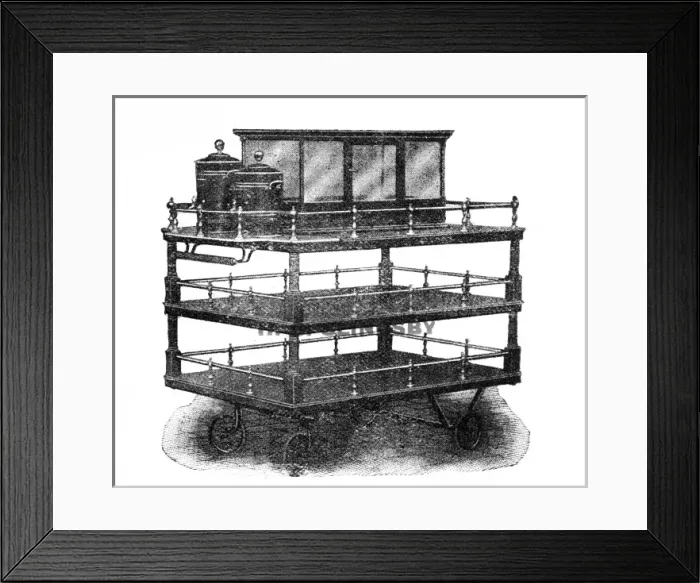 Framed Print : Railway Refreshment Truck Framed Print : Railway Refreshment Truck