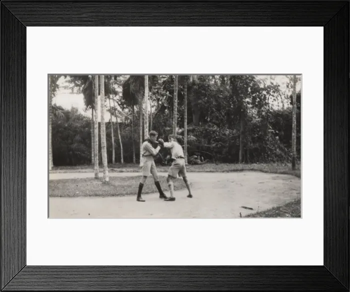 Framed Print : Seychelles Scouts Boxing Framed Print : Seychelles Scouts Boxing
