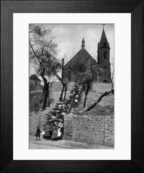 Framed Print : Pilgrimage at the Church of the Immaculate Conception, Cinci Framed Print : Pilgrimage at the Church of the Immaculate Conception, Cinci