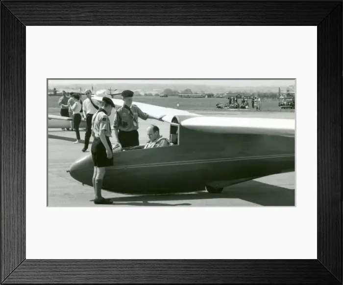 Framed Print : P. M. Scott, National Gliding Champion