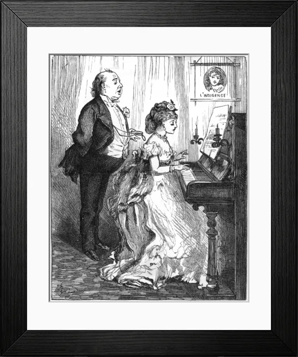 Framed Print : Music at home, 1883 Framed Print : Music at home, 1883
