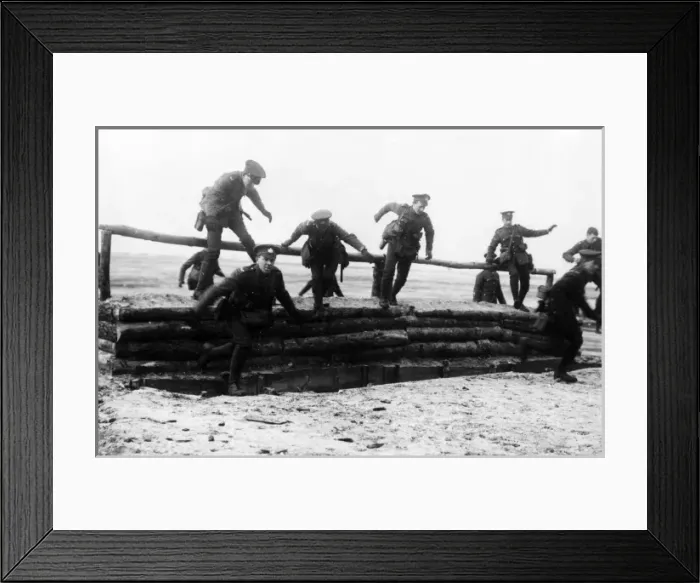 Framed Print : British troops in training, WW1 Framed Print : British troops in training, WW1