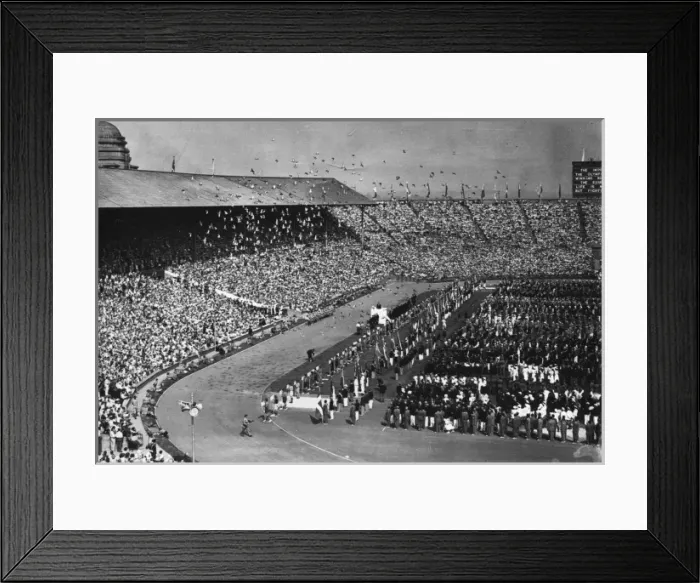 Framed Print : Scouts releasing pigeons at Olympics Framed Print : Scouts releasing pigeons at Olympics