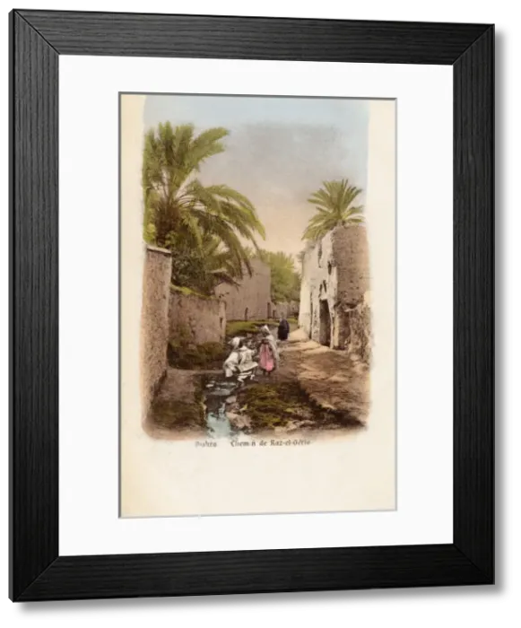 Framed Print : Algeria - Biskra - Raz-el-Geria Way Framed Print : Algeria - Biskra - Raz-el-Geria Way