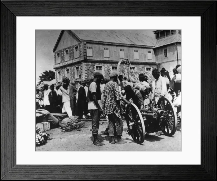 Framed Print : Troops leaving for Duala, Cameroon, Africa, WW1 Framed Print : Troops leaving for Duala, Cameroon, Africa, WW1
