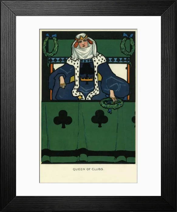 Framed Print : Queen of Clubs Framed Print : Queen of Clubs