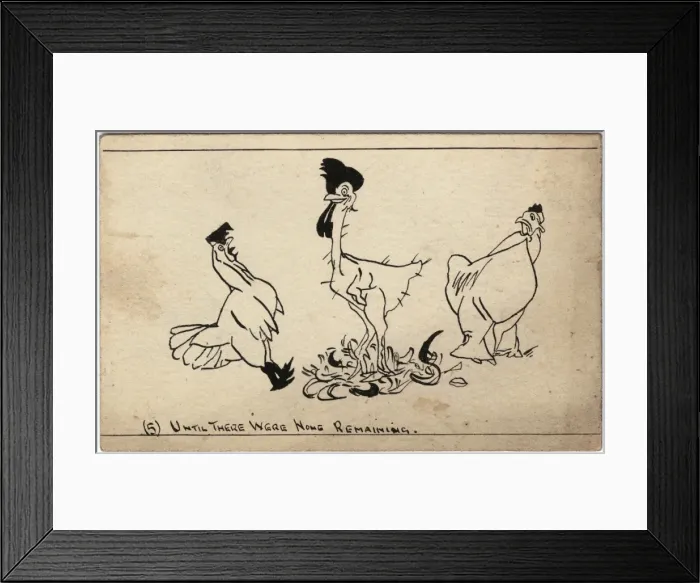 Framed Print : The Cock with Two Wives by George Ranstead Framed Print : The Cock with Two Wives by George Ranstead