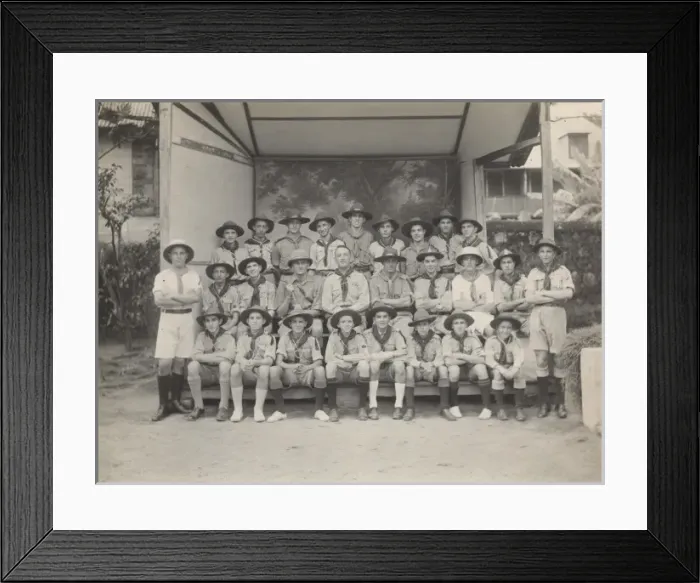 Framed Print : Seychelles Boy Scouts Framed Print : Seychelles Boy Scouts