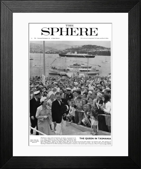 Framed Print : Queen Elizabeth II - Royal Tour of Australia - Tasmania Framed Print : Queen Elizabeth II - Royal Tour of Australia - Tasmania