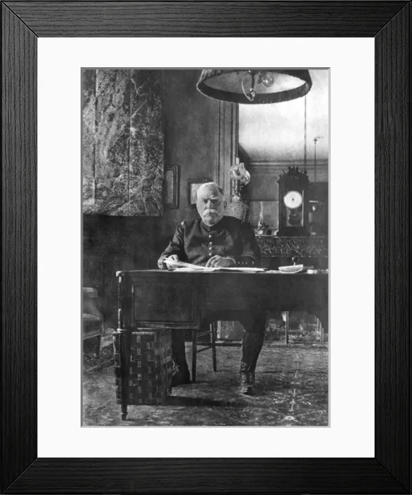 Framed Print : General Joffre at his desk, WW1 Framed Print : General Joffre at his desk, WW1