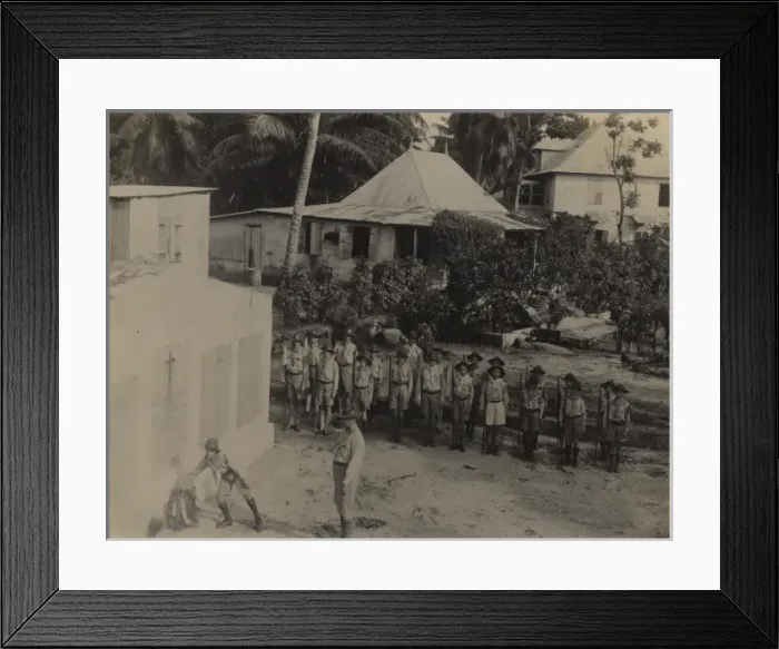 Framed Print : Seychelles Scouts on Armistice Day Framed Print : Seychelles Scouts on Armistice Day