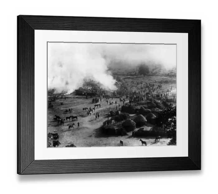 Framed Print : Native huts near Mora, Cameroon, Africa, WW1 Framed Print : Native huts near Mora, Cameroon, Africa, WW1