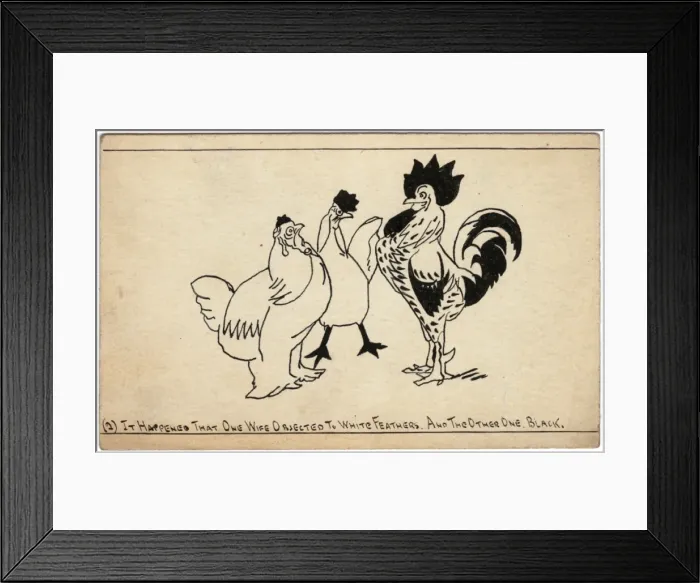 Framed Print : The Cock with Two Wives by George Ranstead Framed Print : The Cock with Two Wives by George Ranstead