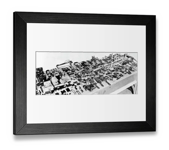 Framed Print : Gauges used to manufacture Vickers-Maxim gun Framed Print : Gauges used to manufacture Vickers-Maxim gun