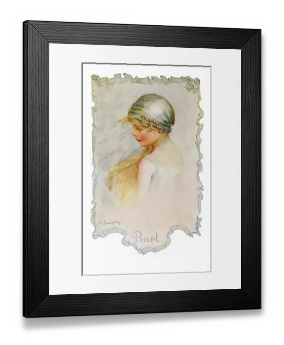 Framed Print : Pearl by Millicent Sowerby Framed Print : Pearl by Millicent Sowerby