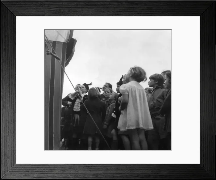 Framed Print : Punch and Judy show, 1940s Framed Print : Punch and Judy show, 1940s