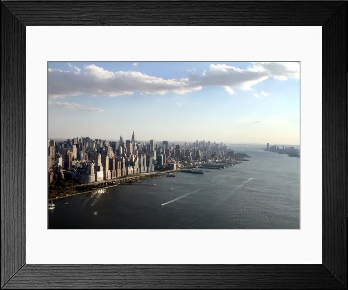 Framed Print : Aerial view of New York skyline, America Framed Print : Aerial view of New York skyline, America