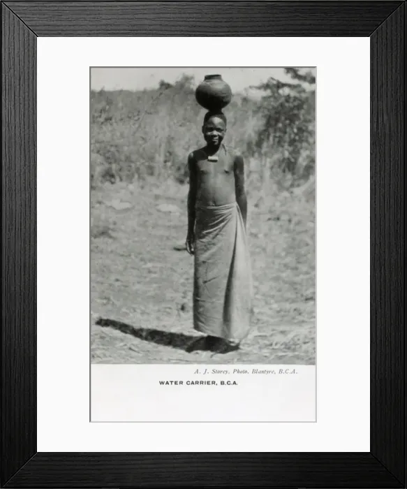 Framed Print : Malawi, Blantyre - Water Carrier Framed Print : Malawi, Blantyre - Water Carrier