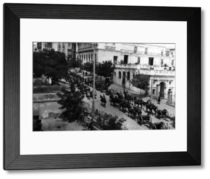 Framed Print : British procession through the streets of Baku Framed Print : British procession through the streets of Baku