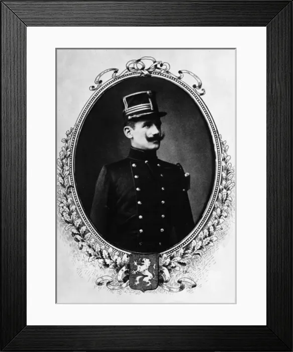 Framed Print : Commander Leon de Witte, Belgian army officer Framed Print : Commander Leon de Witte, Belgian army officer