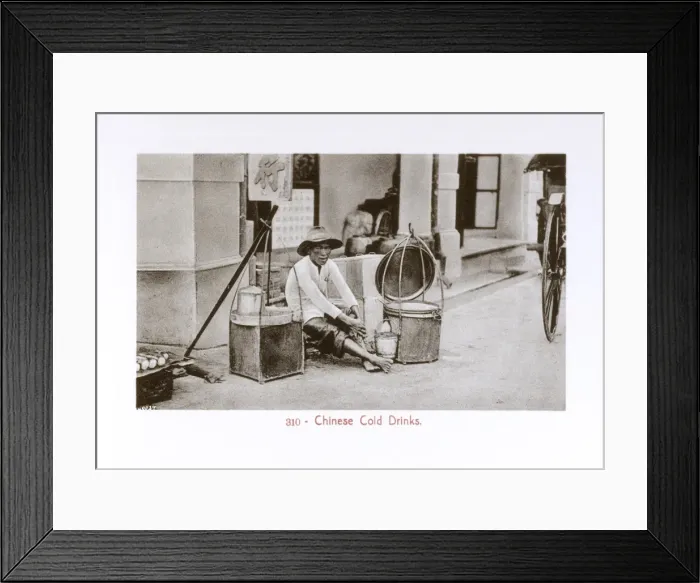 Framed Print : Malaysia - Kuala Lumpur - Seller of Chinese Cold Drinks Framed Print : Malaysia - Kuala Lumpur - Seller of Chinese Cold Drinks