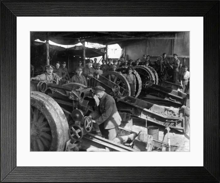 Framed Print : British gun hospital in Flanders, WW1 Framed Print : British gun hospital in Flanders, WW1