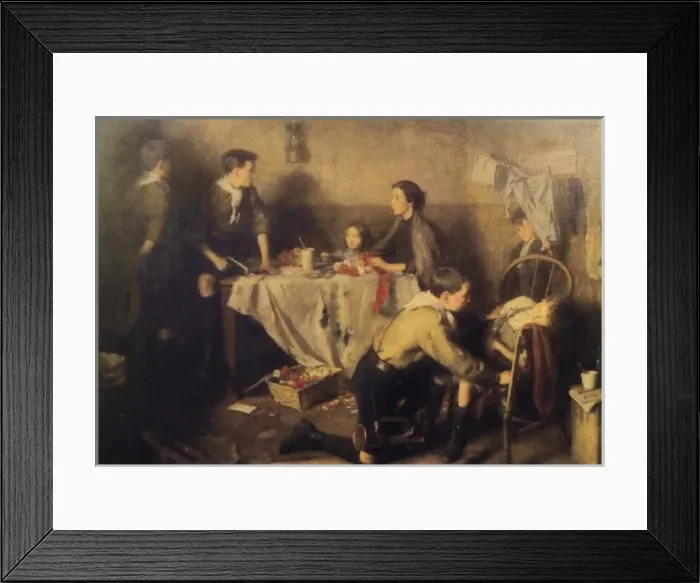 Framed Print : Good Service Work in a London Slum Framed Print : Good Service Work in a London Slum