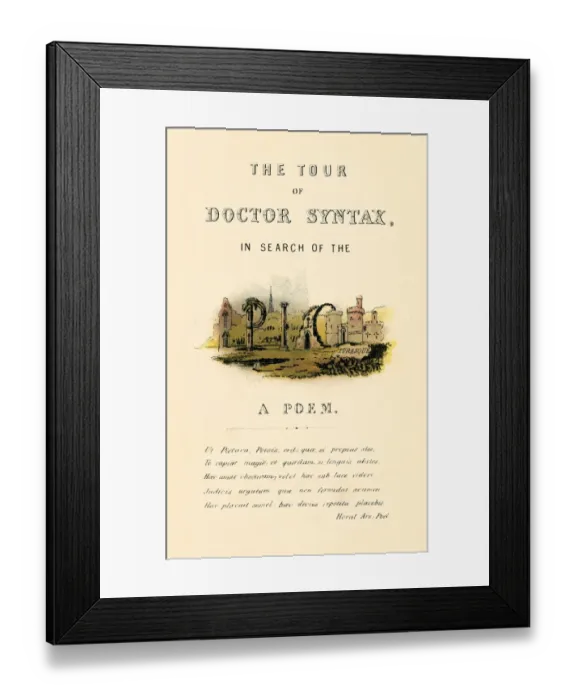 Framed Print : Dr Syntax Title Page Framed Print : Dr Syntax Title Page