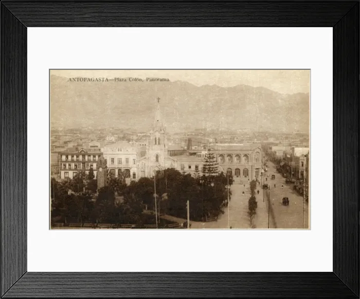 Framed Print : Columbus Square, Antofagasta, Chile