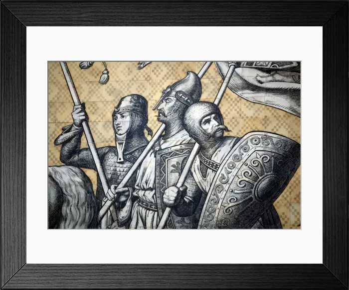Framed Print : Furstenzug wall tiles in Dresden, Germany Framed Print : Furstenzug wall tiles in Dresden, Germany
