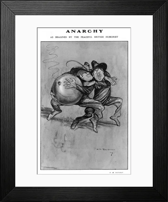 Framed Print : Anarchy by H. M. Bateman Framed Print : Anarchy by H. M. Bateman