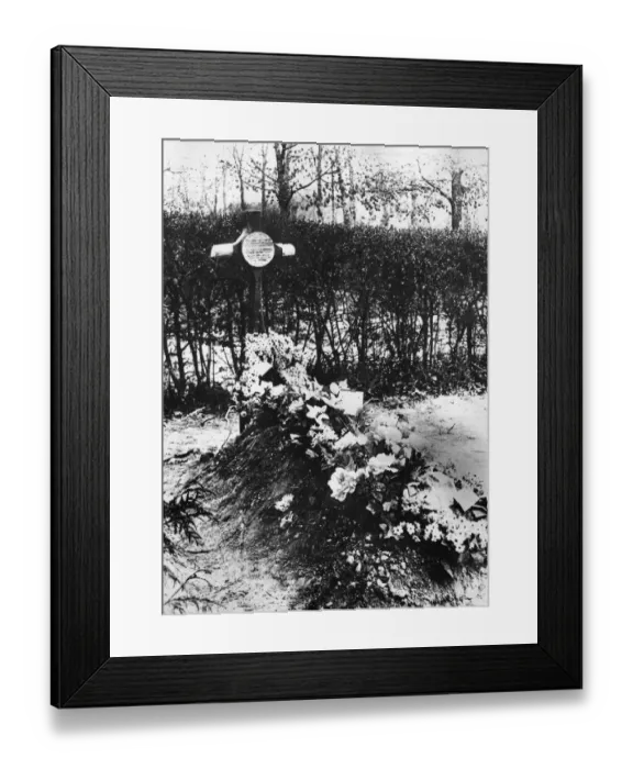 Framed Print : Grave of Baron von Richthofen, German fighter pilot, WW1 Framed Print : Grave of Baron von Richthofen, German fighter pilot, WW1