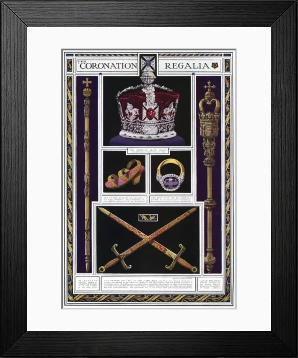 Framed Print : Coronation regalia Framed Print : Coronation regalia