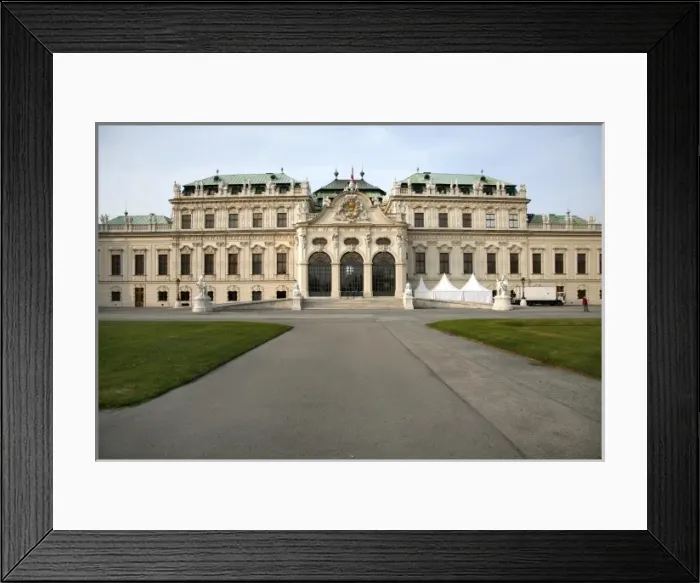 Framed Print : Upper Belvedere Palace in Vienna, Austria Framed Print : Upper Belvedere Palace in Vienna, Austria