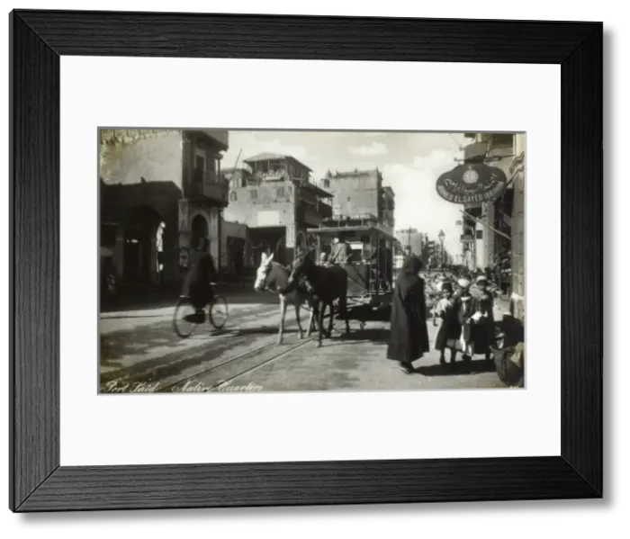Framed Print : Port Said, Egypt - Street Scene Framed Print : Port Said, Egypt - Street Scene