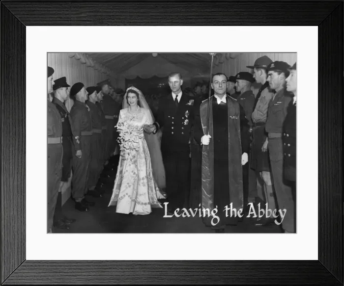 Framed Print : Wedding of Princess Elizabeth and Prince Philip Framed Print : Wedding of Princess Elizabeth and Prince Philip