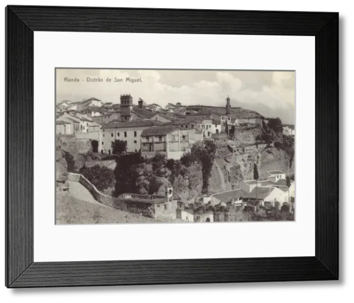 Framed Print : Ronda, Spain - San Miguel District Framed Print : Ronda, Spain - San Miguel District