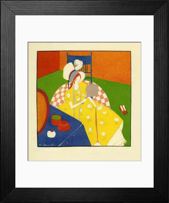 Framed Print : New bonnet by Marguerite Buller Allan Framed Print : New bonnet by Marguerite Buller Allan