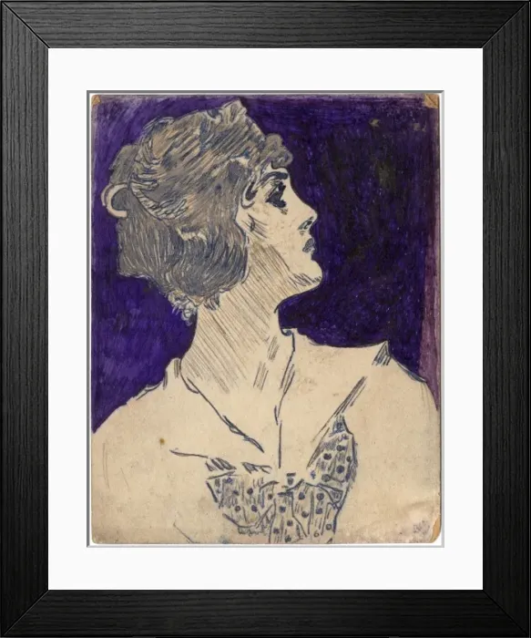 Framed Print : Portrait of a young woman by George Ranstead Framed Print : Portrait of a young woman by George Ranstead