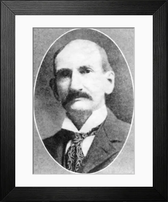 Framed Print : Frank James, American train robber Framed Print : Frank James, American train robber