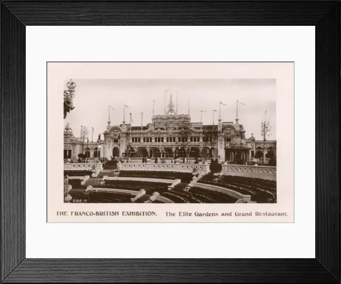 Framed Print : Elite Gardens and Restaurant, Franco-British Exhibition Framed Print : Elite Gardens and Restaurant, Franco-British Exhibition