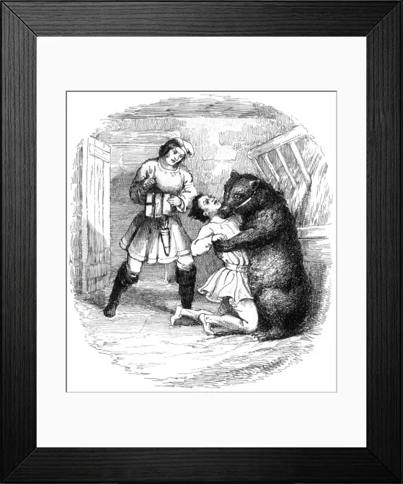 Framed Print : James Whitney is caught by a bear Framed Print : James Whitney is caught by a bear
