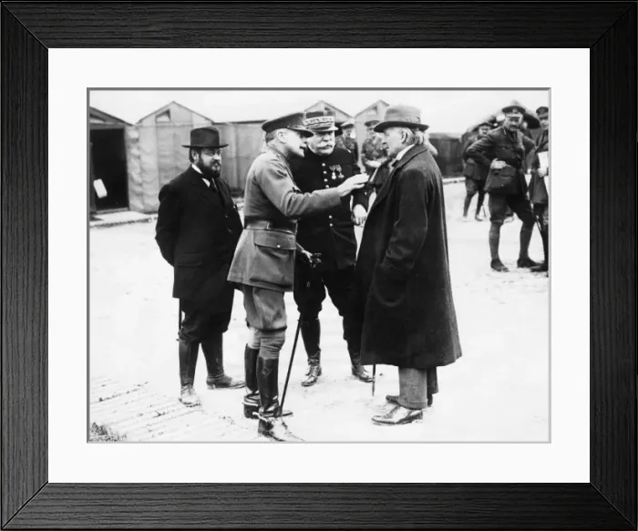 Framed Print : Lloyd George, General Haig, General Joffre, France Framed Print : Lloyd George, General Haig, General Joffre, France