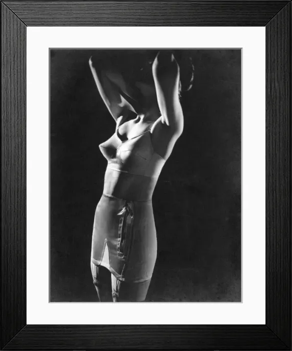 Framed Print : Woman modelling underwear Framed Print : Woman modelling underwear