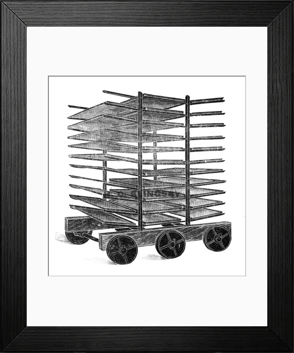 Framed Print : Bakers Double Rack Truck Framed Print : Bakers Double Rack Truck