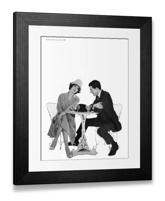 Framed Print : 1960s fashion, courtship wearing John Cavanagh suit Framed Print : 1960s fashion, courtship wearing John Cavanagh suit