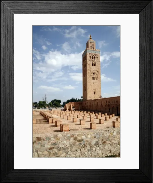 Framed Print : La Koutoubia Mosque in Marrakech, Morocco Framed Print : La Koutoubia Mosque in Marrakech, Morocco